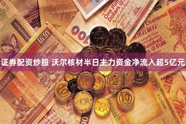 证券配资炒股 沃尔核材半日主力资金净流入超5亿元